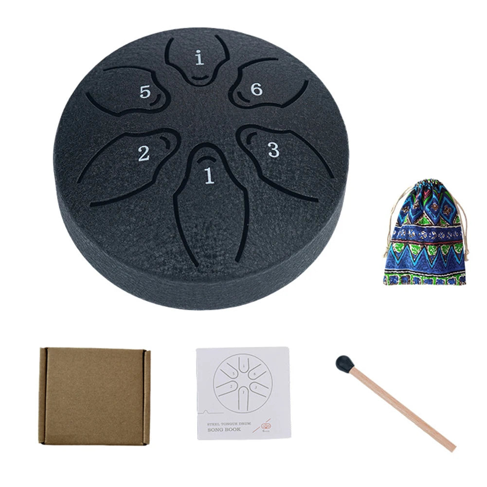 Relaxation Steel Tongue Drum – 3" Travel Size