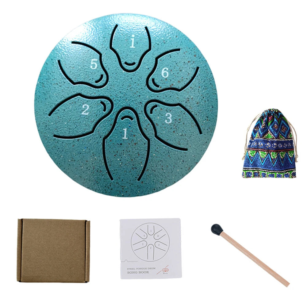 Relaxation Steel Tongue Drum – 3" Travel Size