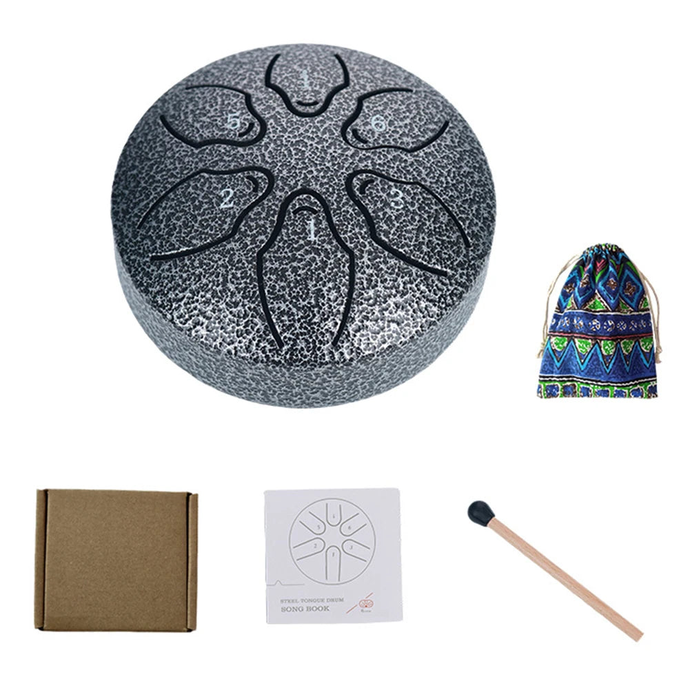 Relaxation Steel Tongue Drum – 3" Travel Size