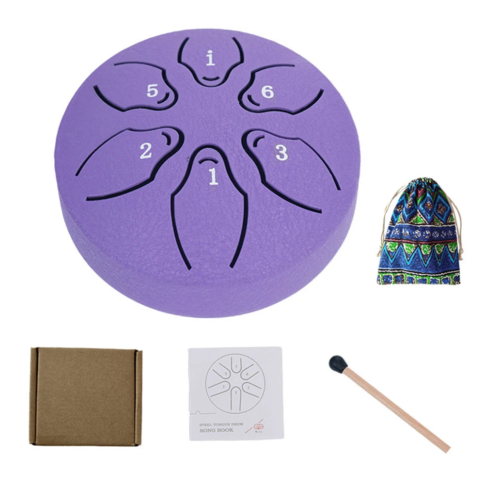 Relaxation Steel Tongue Drum – 3" Travel Size