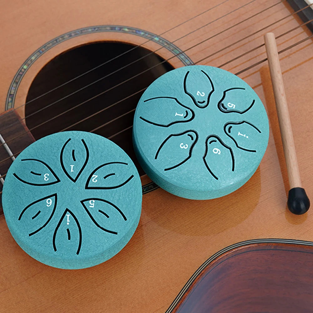 Relaxation Steel Tongue Drum – 3" Travel Size