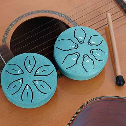 Relaxation Steel Tongue Drum – 3" Travel Size